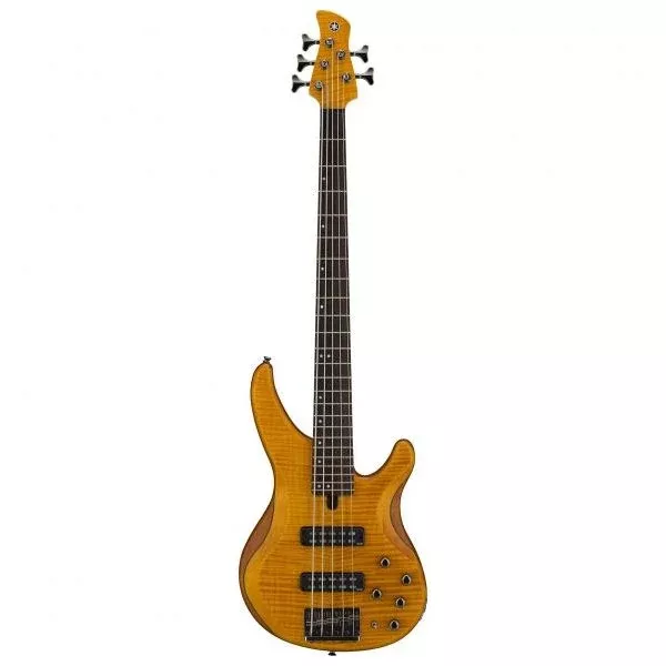 Yamaha TRBX605FM 5-String Eletric Bass Guitar - Matter Amber