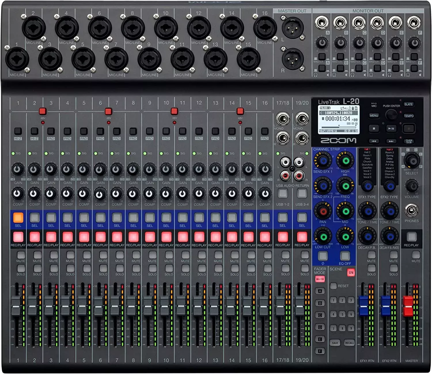 ZOOM L20 Live Sound and recording
