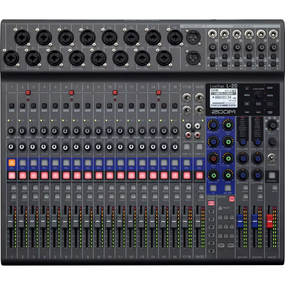 Zoom L20 LiveTrak Digital Mixer and Multi-Track Recorder