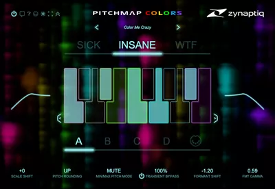 Zynaptiq PITCHMAP::COLORS Polyphonic Pitch Processor Unit